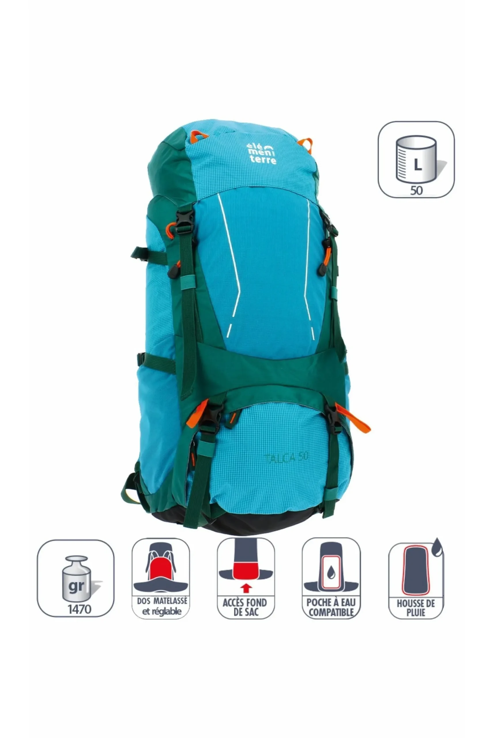 Mochila Elementerre Talca 50l