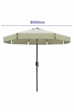 Parasol Marbueno Bege Ø 300 CM