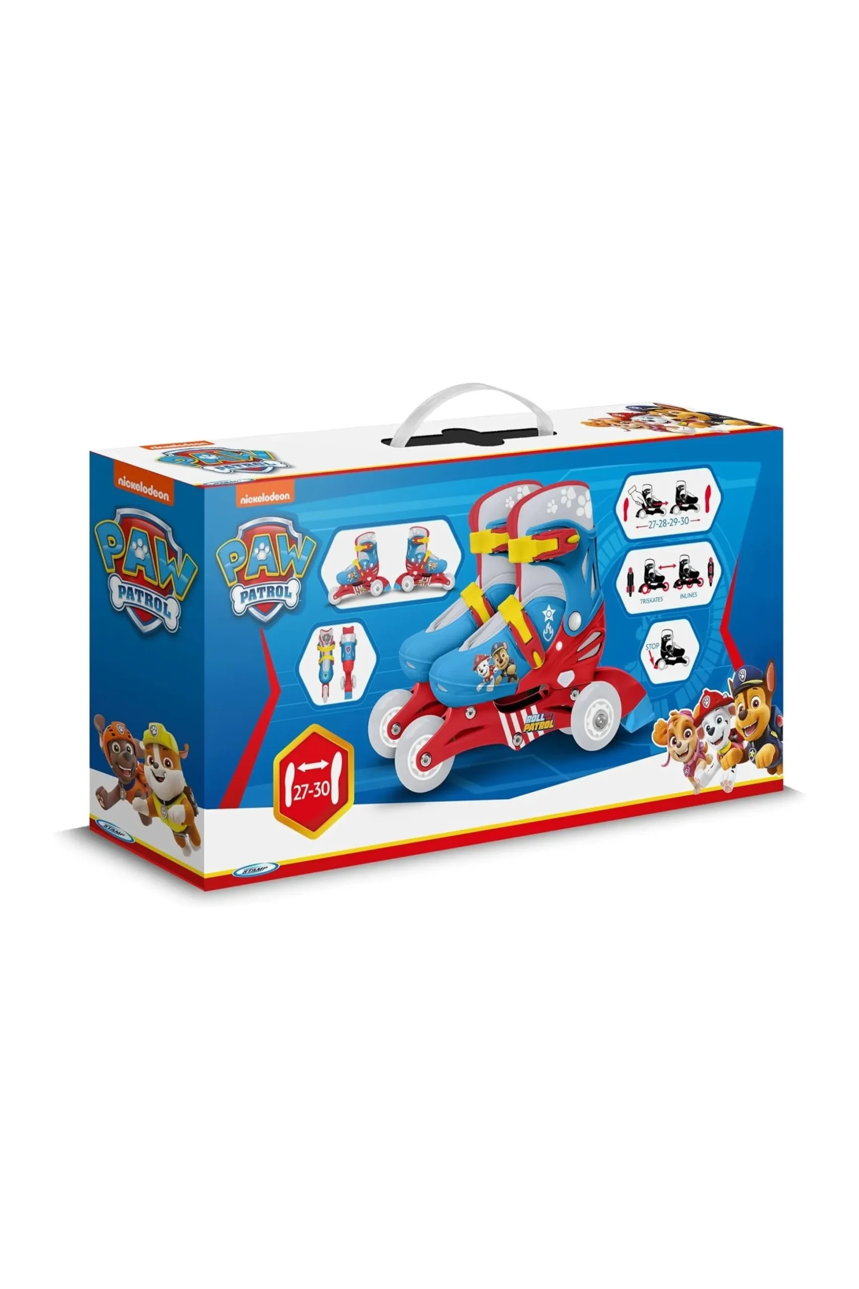 Patins De 3 Rodas Criança Paw Patrol Tam. 27-30