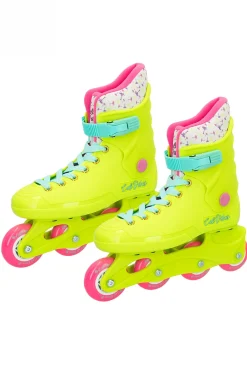 Patins Em Linha Amarelo Neon Cb Riders