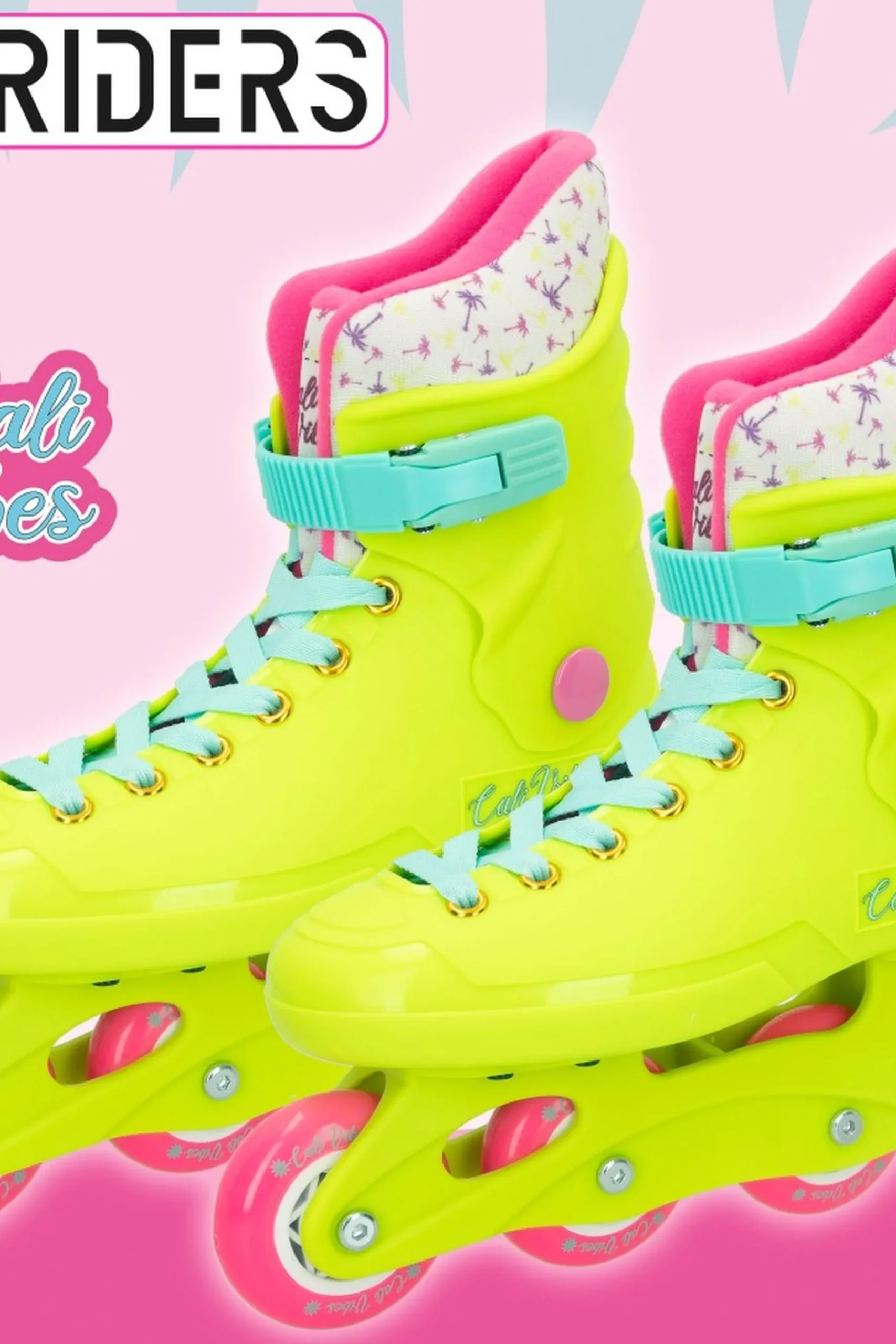 Patins Em Linha Amarelo Neon Cb Riders