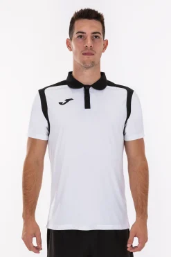 Pólo M/c Joma Championship V Branco Preto