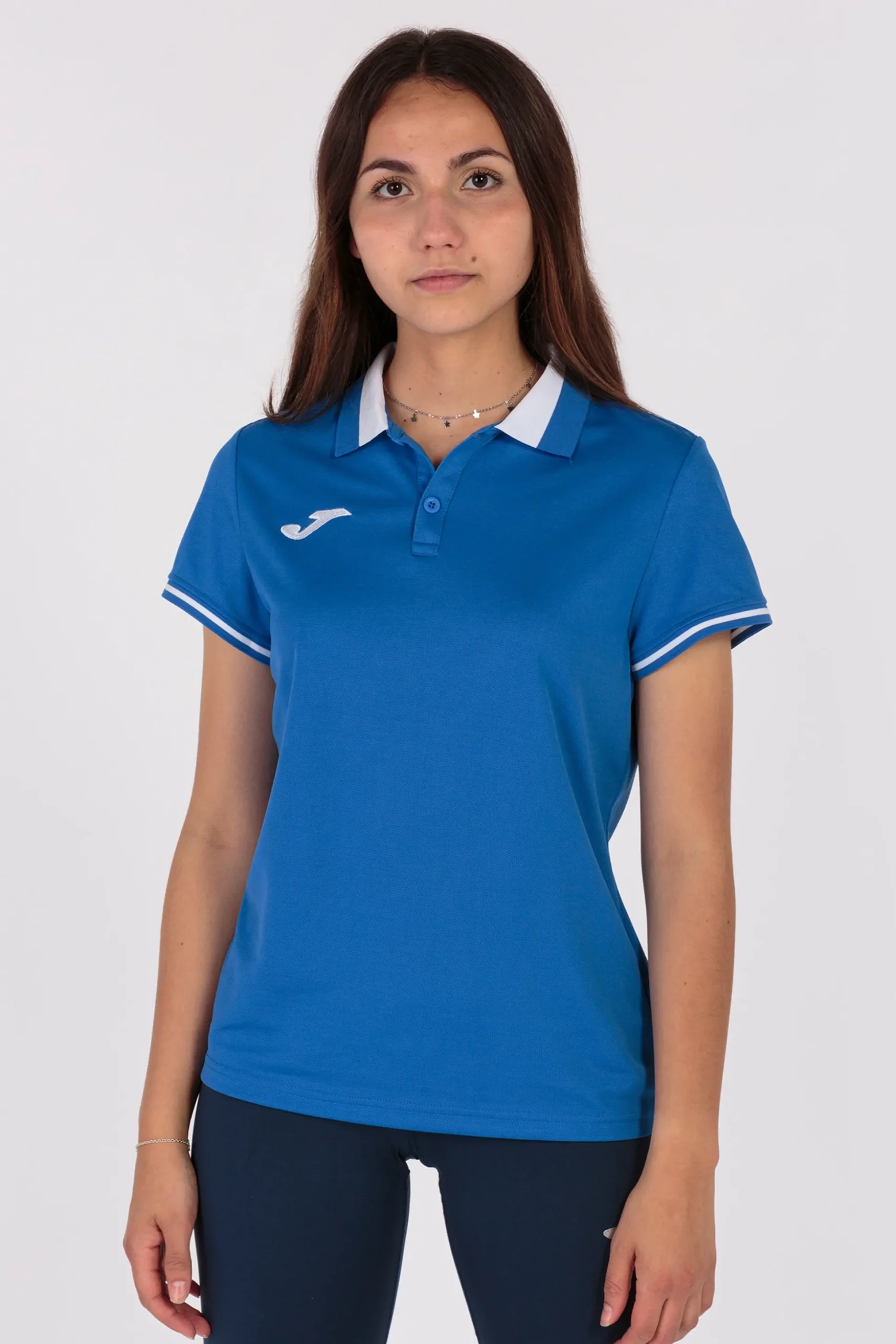 Pólo M/c Joma Championship VI Azul Royal Branco