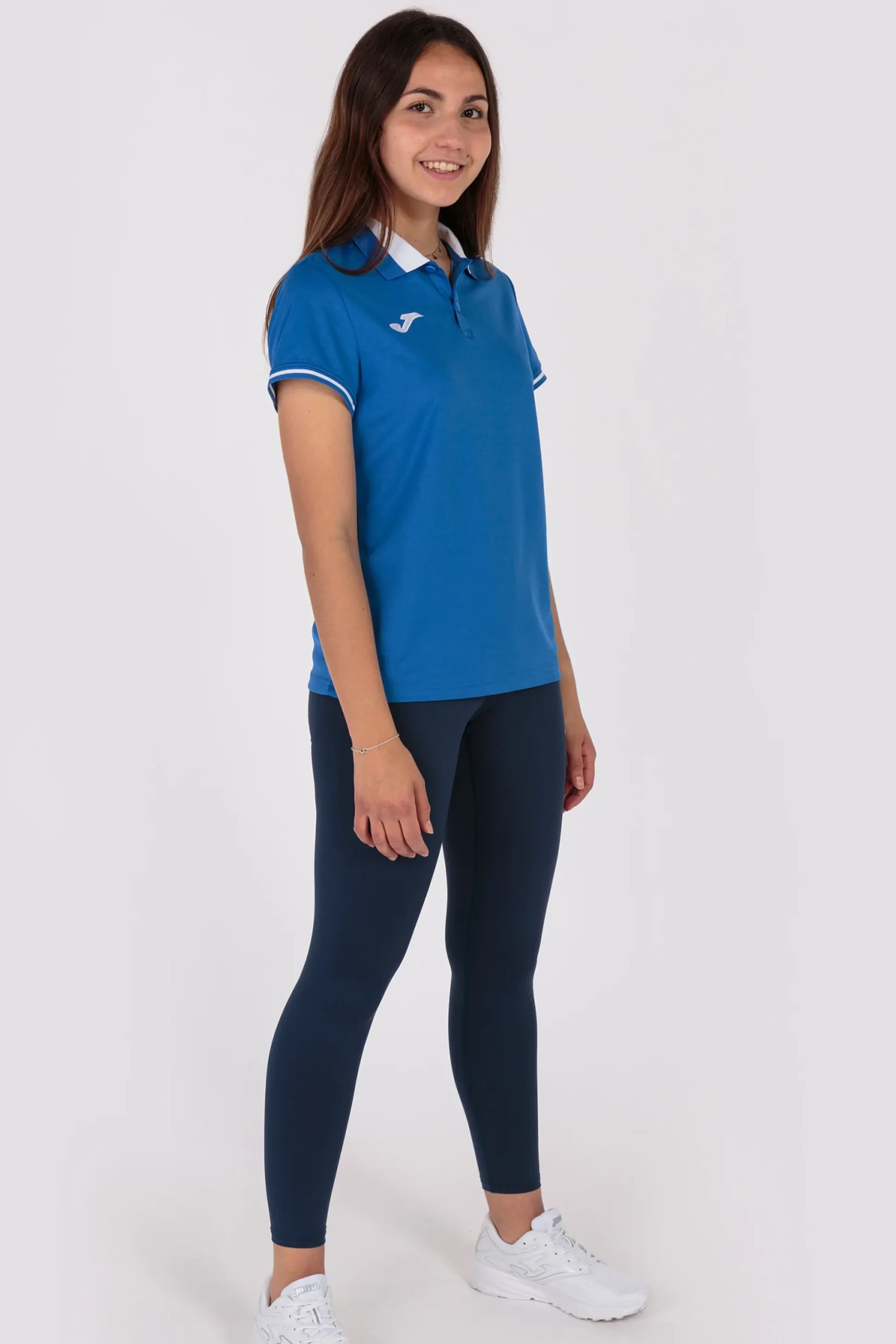Pólo M/c Joma Championship VI Azul Royal Branco