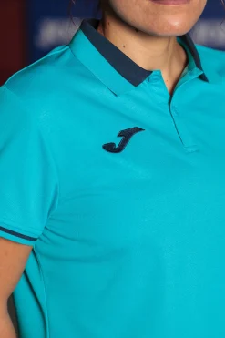Pólo M/c Joma Championship VI Azul Marinho Amarelo Fluorescente