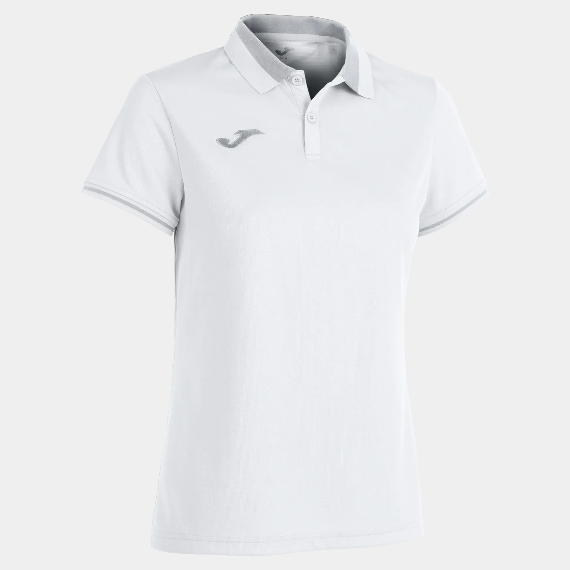 Pólo M/c Joma Championship VI Branco Cinzento