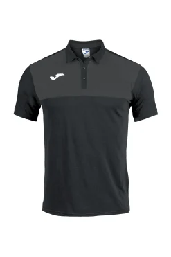 Pólo M/c Joma Winner Preto Antracite