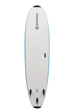 Prancha De Surf Waterfall Core 8' Azul + Leash + Quilhas
