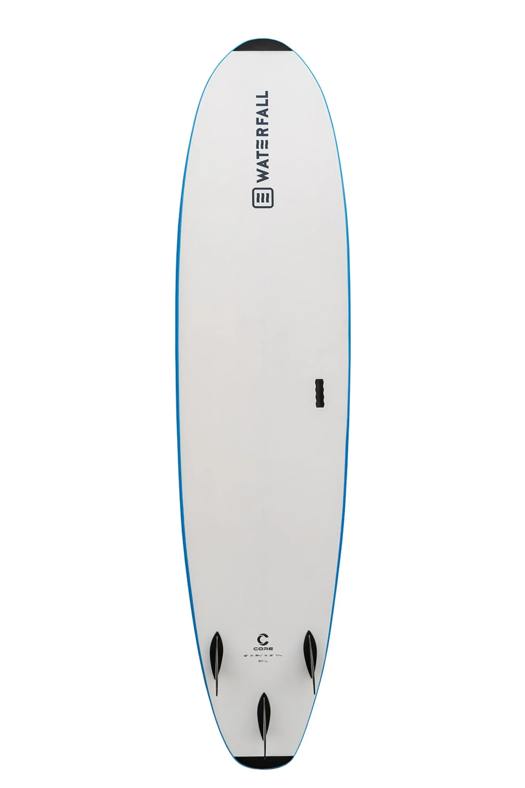 Prancha De Surf Waterfall Core 8' Azul + Leash + Quilhas