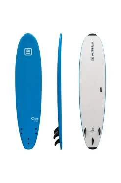 Prancha De Surf Waterfall Core 8.6' Wide Azul + Leash + Quilhas