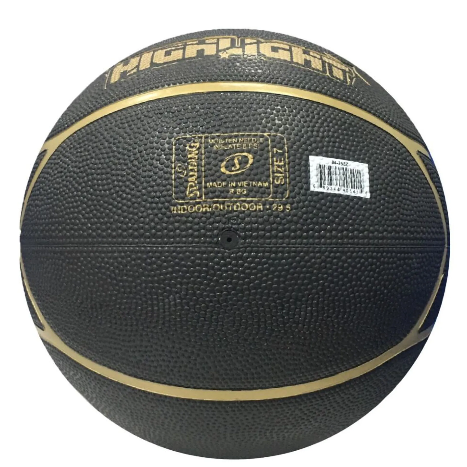 Spalding Highlight Black/gold Basquete Sz7
