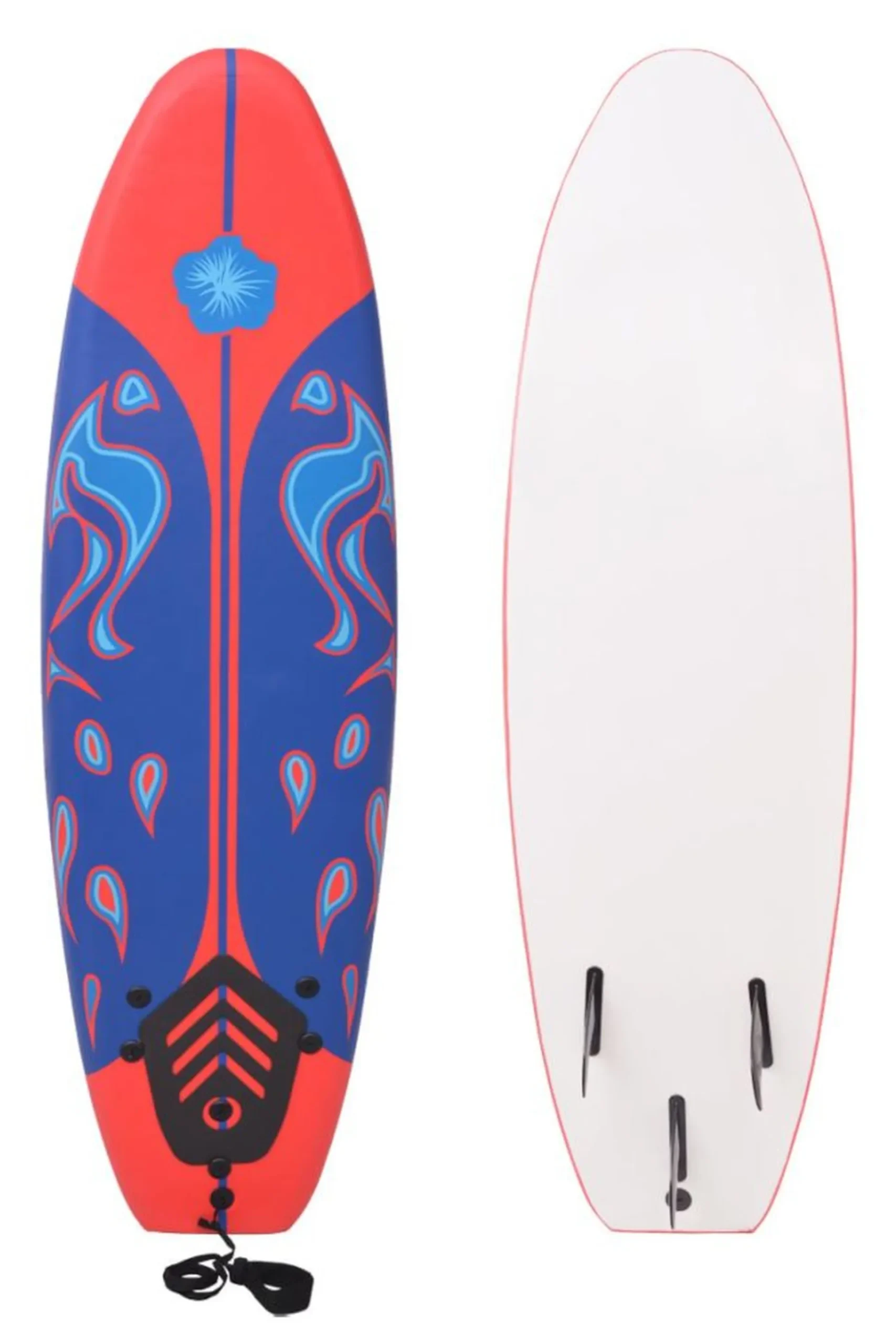 Tabla De Surf Vidaxl 170 CM Azul Y Roja