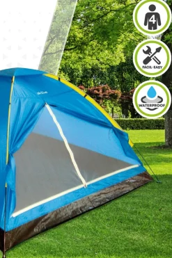 Tenda De Acampamento Aktive Com Cúpula Para 4 Pessoas 210x240x130 CM