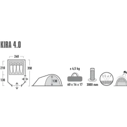 Tenda De Campismo Kira 4.0 High Peak