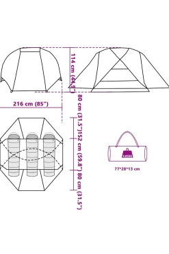 Tenda De Pesca Vidaxl 312 X 216 X 114 CM