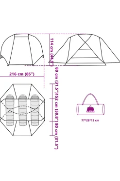 Tenda De Pesca Vidaxl 312 X 216 X 114 CM