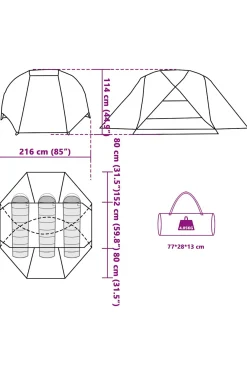 Tenda De Pesca Vidaxl 312 X 216 X 114 CM