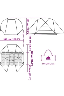 Tenda De Pesca Vidaxl 490 X 330 X 185 CM
