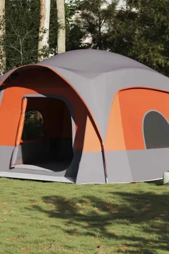 Tenda Familiar Estilo Cabana Para 6 Pessoas Vidaxl Impermeável 322/368x370x210 CM