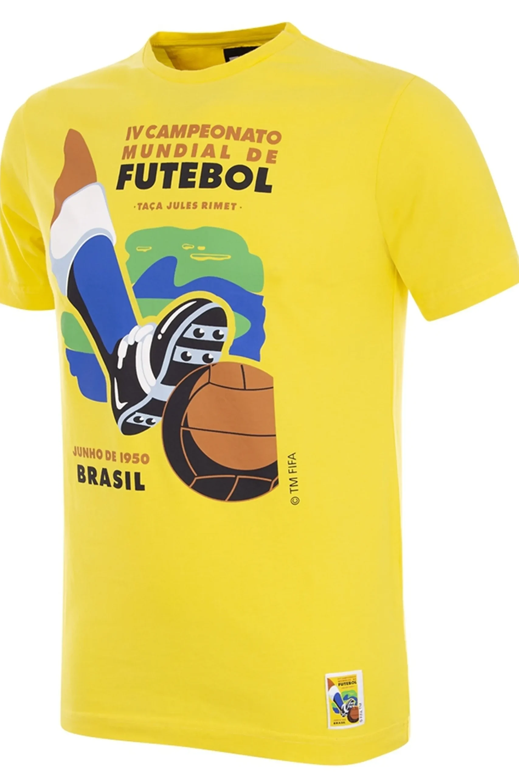T-shirt Copa Emblema Copa Do Mundo Brasil 1950