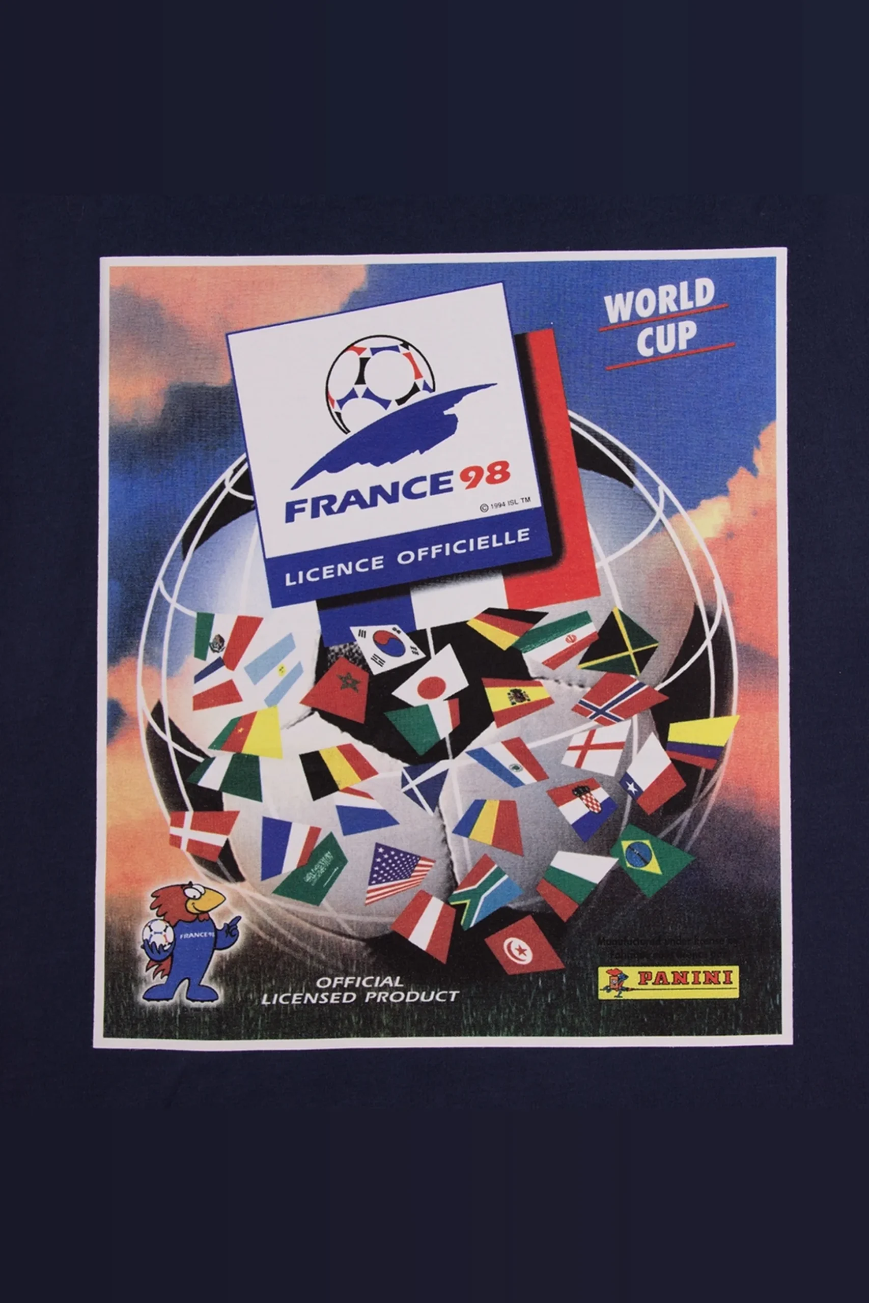 T-shirt Copa Panini Fifa Copa Do Mundo França 1998
